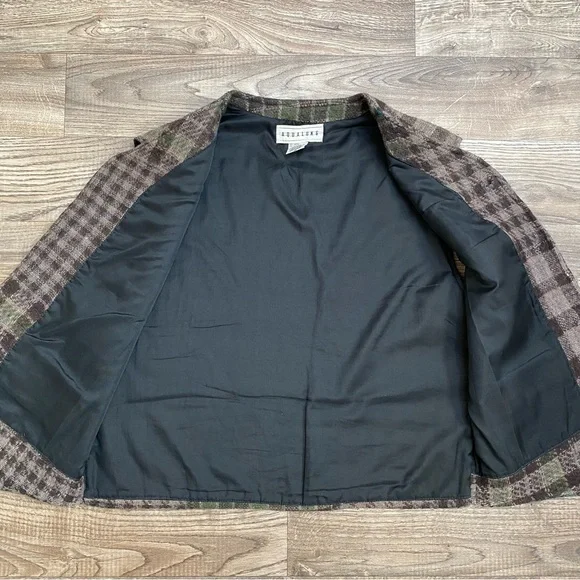 Vintage Tweed Wool Plaid Sweater Vest - Picture 10 of 14